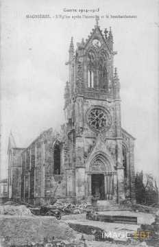 Eglise bombardée  (Magnières)